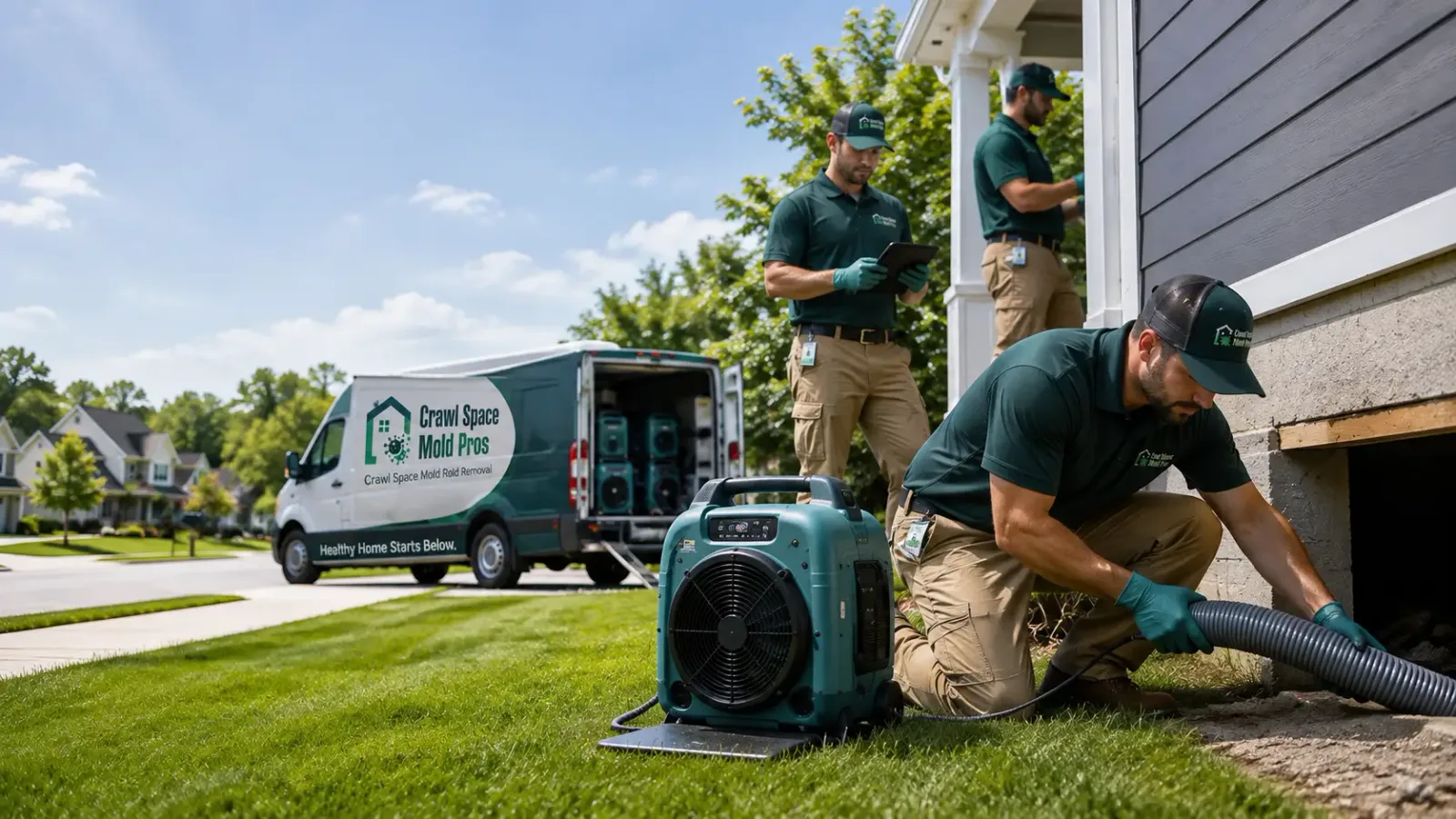 Crawl Space Mold Removal in Pinecrest, CA